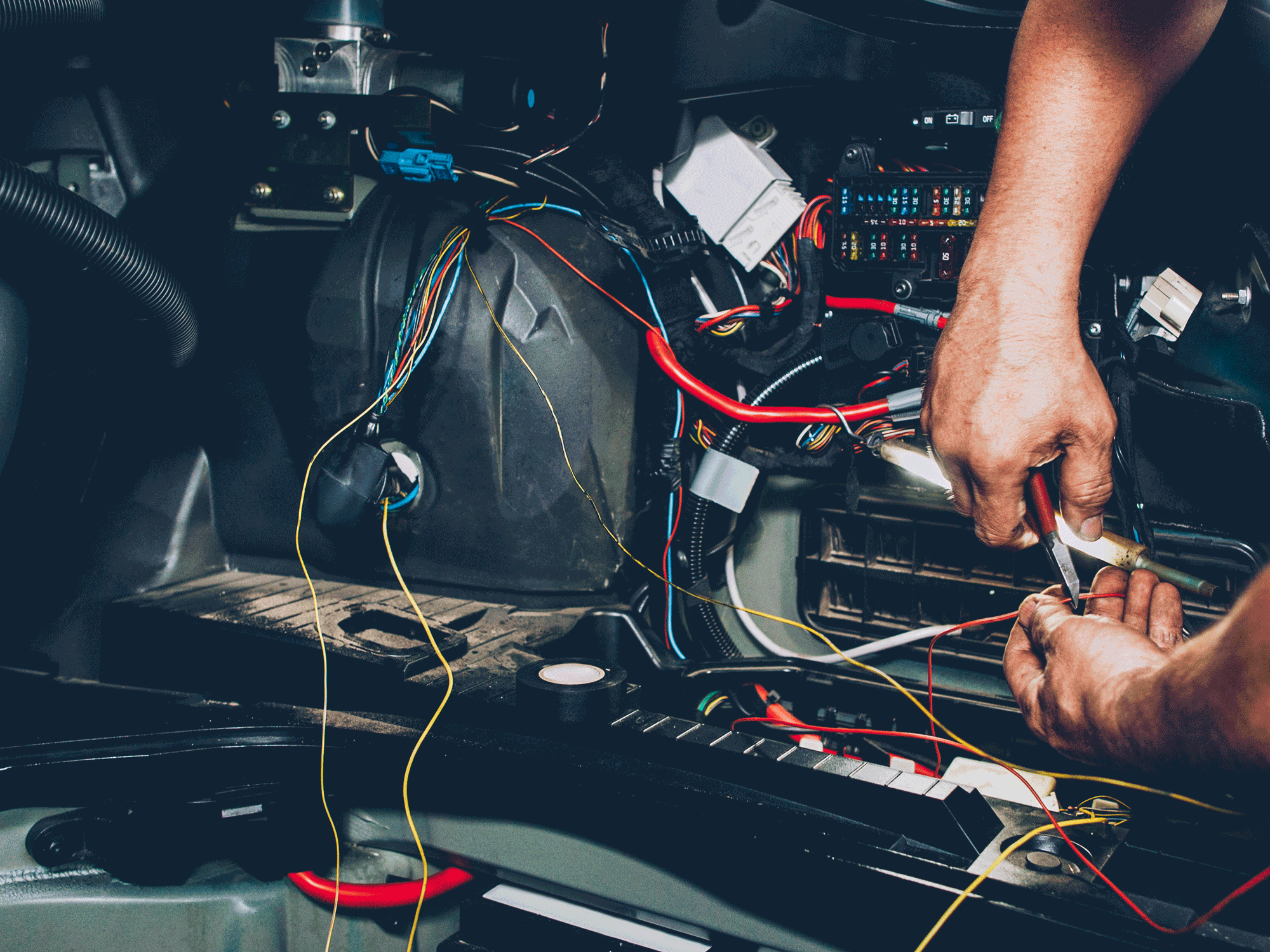 Electronics assembly line at SBR TECH's US facility