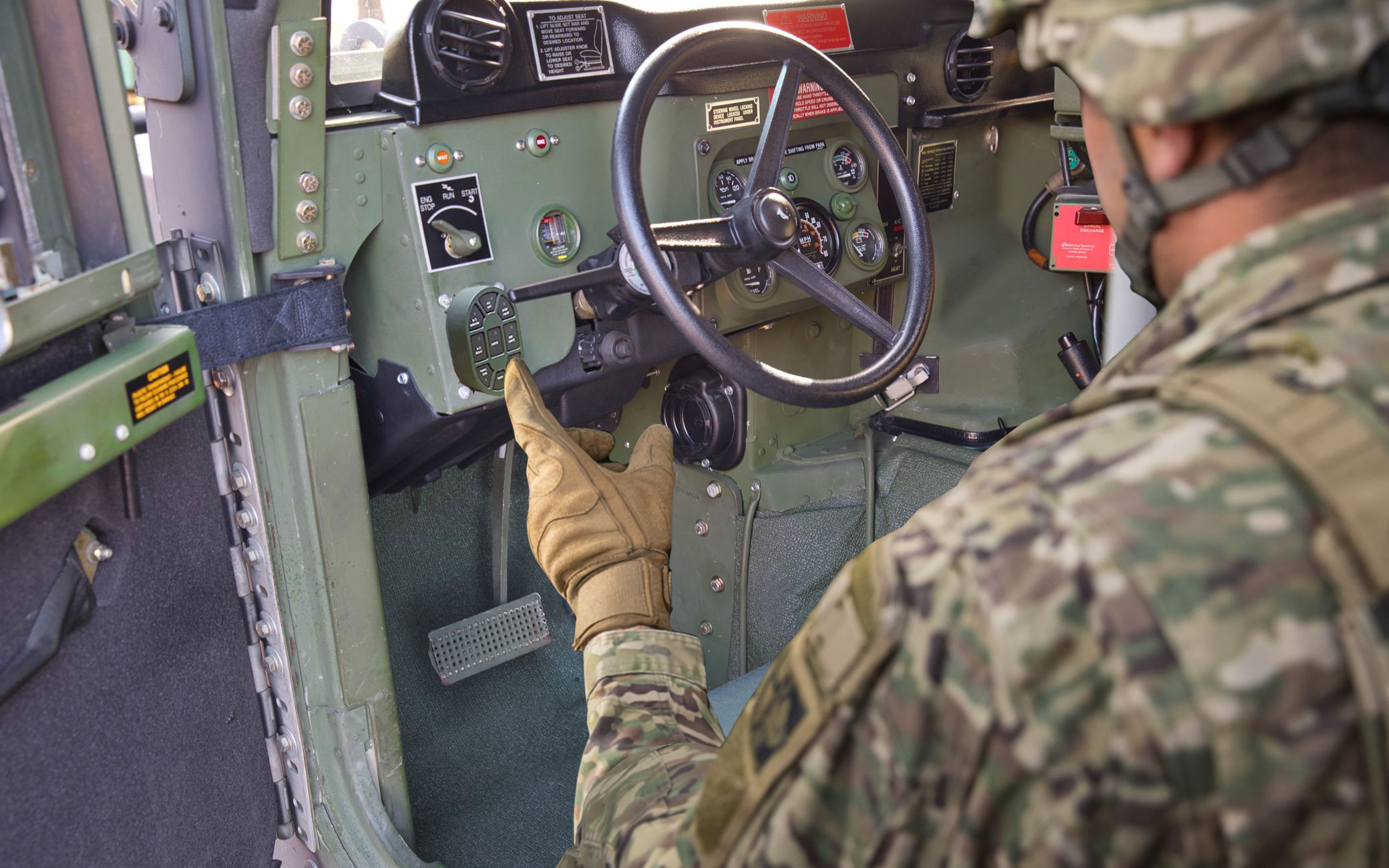 Military vehicle turn-signal electronic module built by SBR TECH
